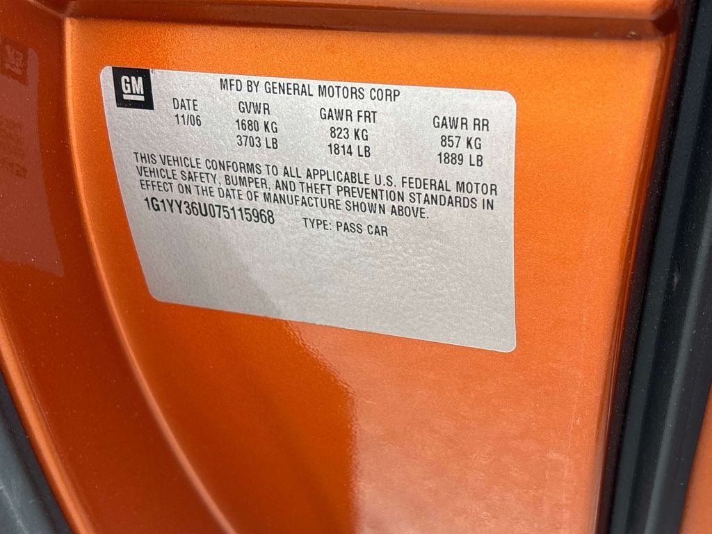 2007 Chevrolet Corvette Base