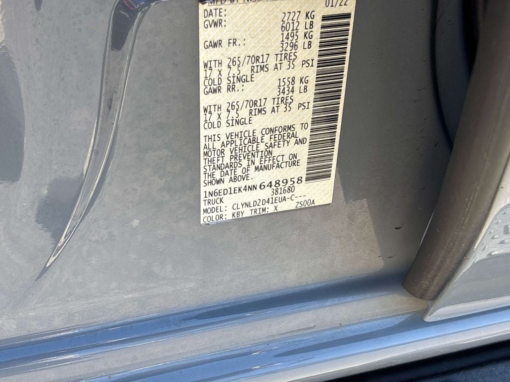 2022 Nissan Frontier PRO-4X