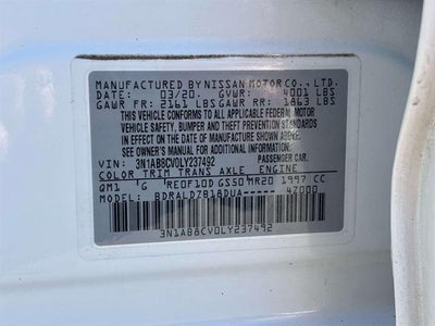 2020 Nissan Sentra SV