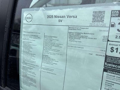 2025 Nissan Versa SV