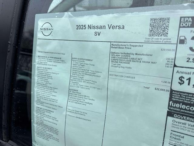 2025 Nissan Versa SV