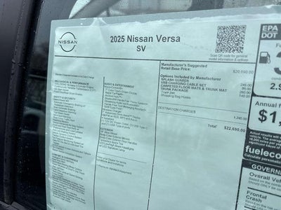 2025 Nissan Versa SV