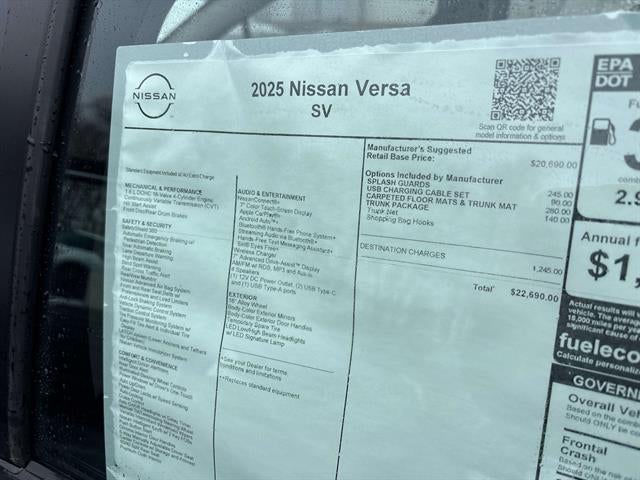 2025 Nissan Versa SV