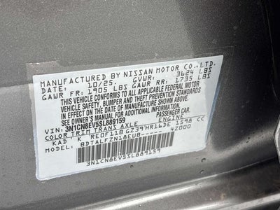 2025 Nissan Versa SV