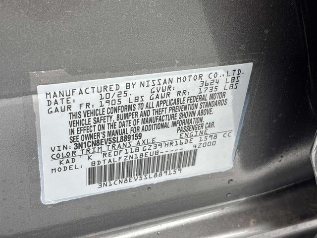 2025 Nissan Versa SV