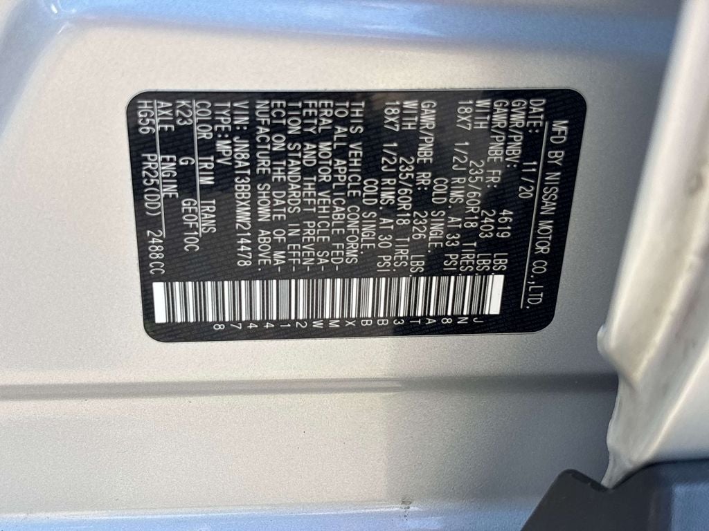 2021 Nissan Rogue SV