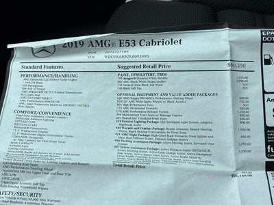 2019 Mercedes-Benz E-Class E 53 AMG® 4MATIC®