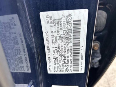 2019 Honda Accord Sedan LX