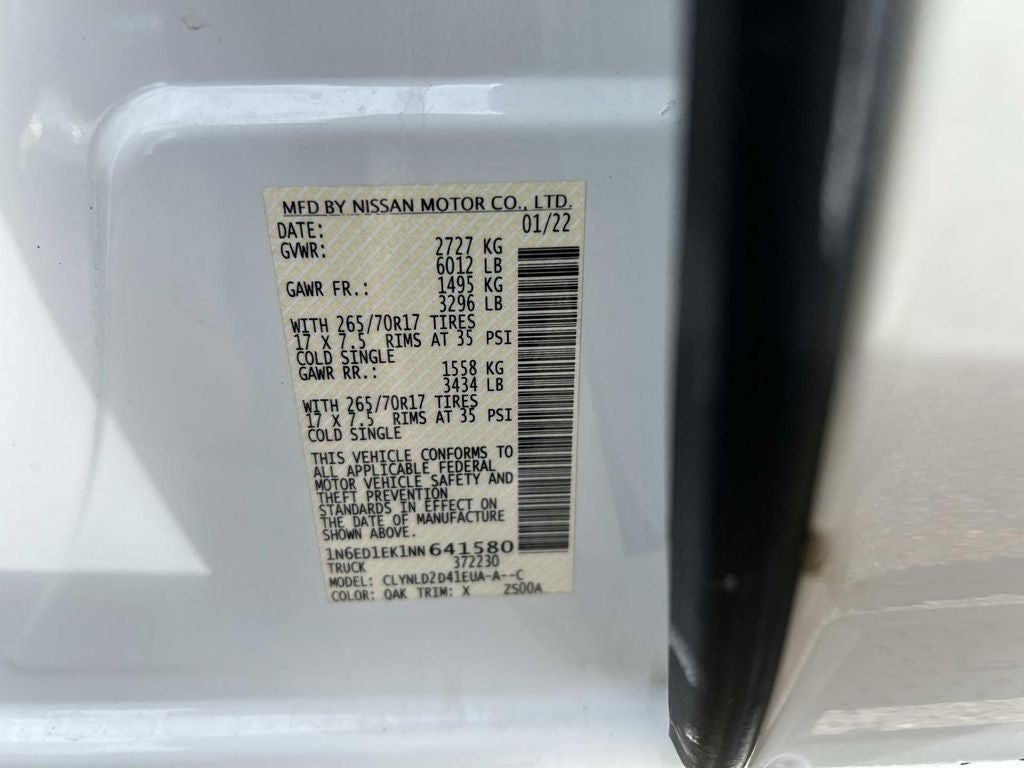 2022 Nissan Frontier PRO-4X