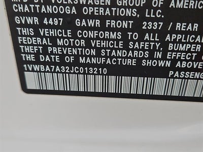 2018 Volkswagen Passat 2.0T SE