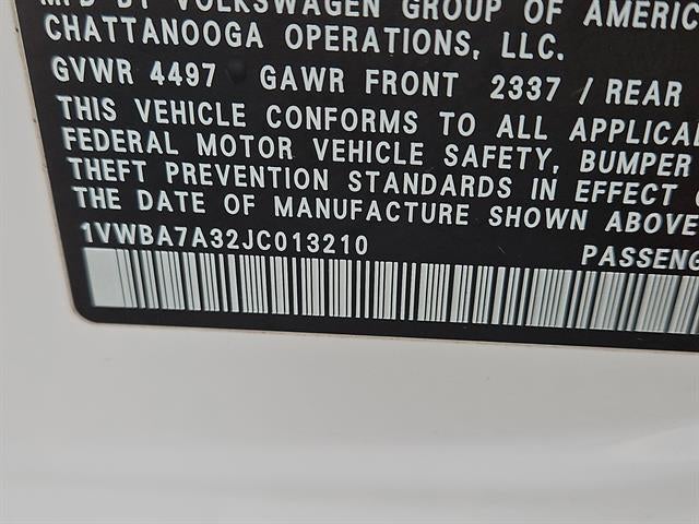 2018 Volkswagen Passat 2.0T SE