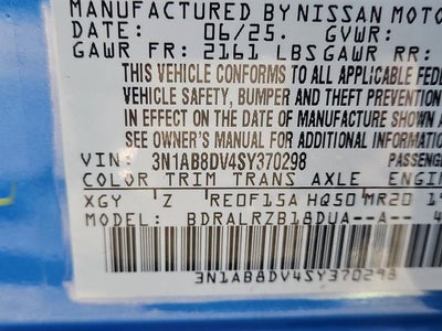 2025 Nissan Sentra SR