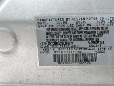 2025 Nissan Versa 1.6 SV