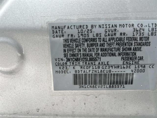 2025 Nissan Versa 1.6 SV