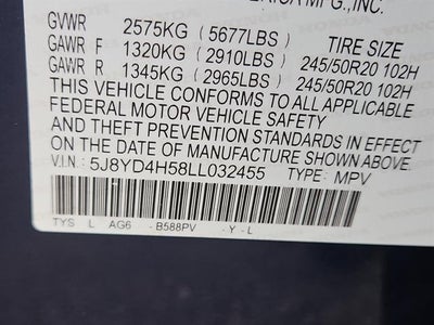 2020 Acura MDX SH-AWD w/Tech