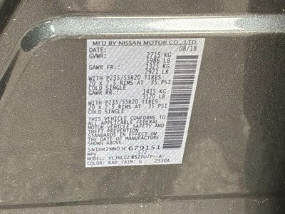 2018 Nissan Pathfinder SL