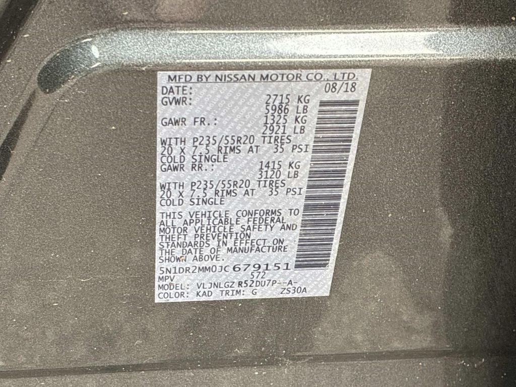 2018 Nissan Pathfinder SL