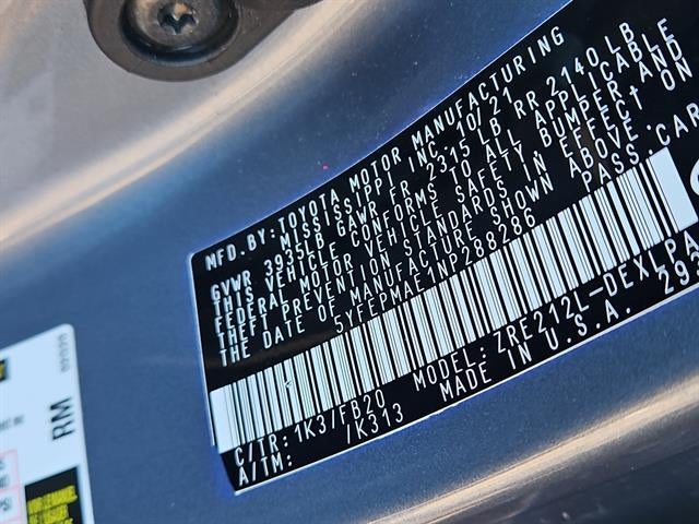 2022 Toyota Corolla LE