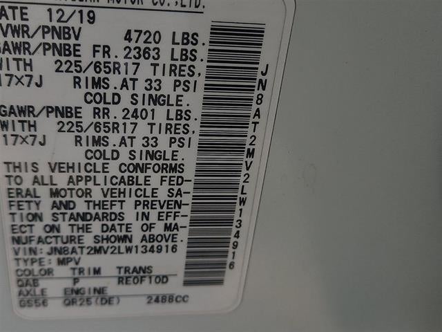 2020 Nissan Rogue SV