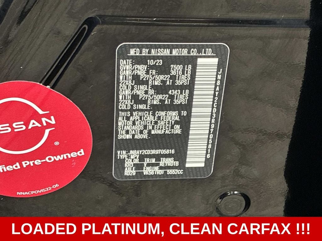 2024 Nissan Armada Platinum