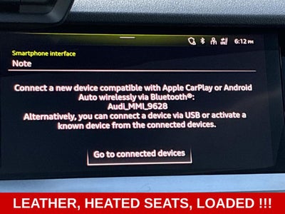 2024 Audi A3 40 Premium FrontTrak