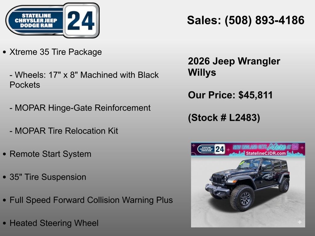 2026 Jeep Wrangler Willys