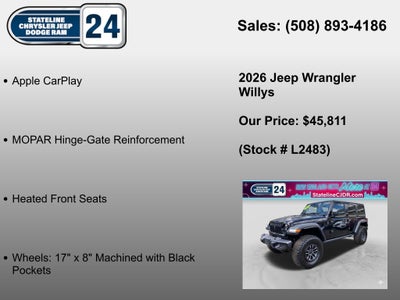 2026 Jeep Wrangler Willys
