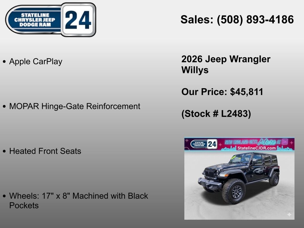 2026 Jeep Wrangler Willys
