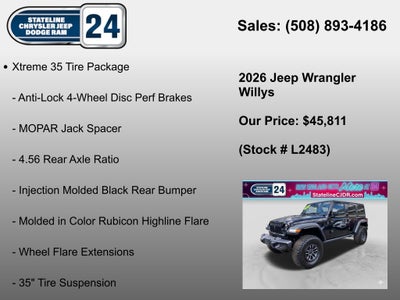 2026 Jeep Wrangler Willys