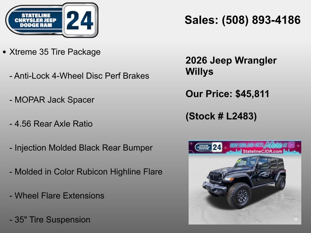 2026 Jeep Wrangler Willys