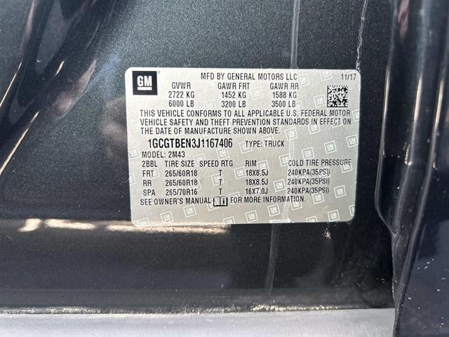 2018 Chevrolet Colorado Work Truck