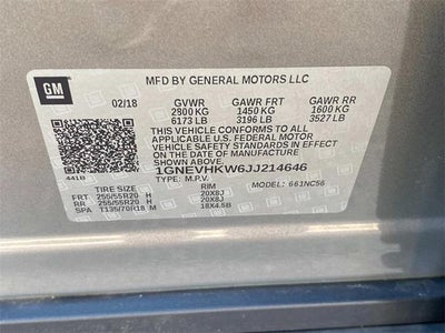 2018 Chevrolet Traverse LT Leather