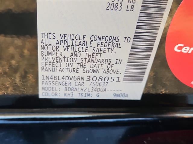 2024 Nissan Altima 2.5 SV