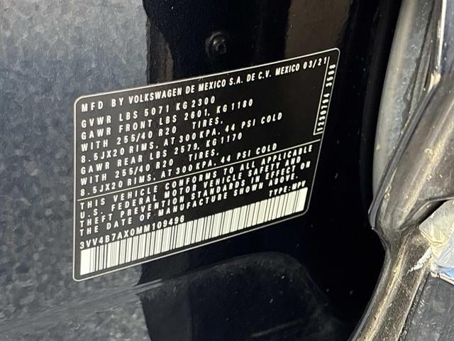 2021 Volkswagen Tiguan 2.0T SEL Premium R-Line 4Motion