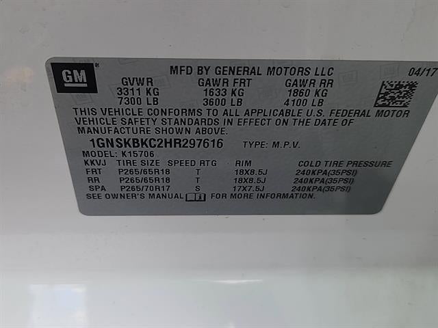 2017 Chevrolet Tahoe LT