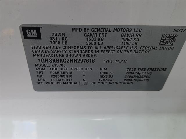 2017 Chevrolet Tahoe LT