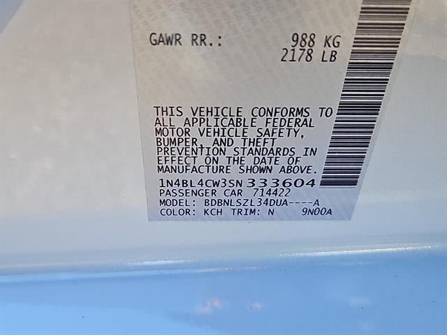 2025 Nissan Altima 2.5 SR