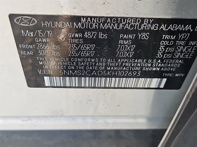 2019 Hyundai Santa Fe SE 2.4L