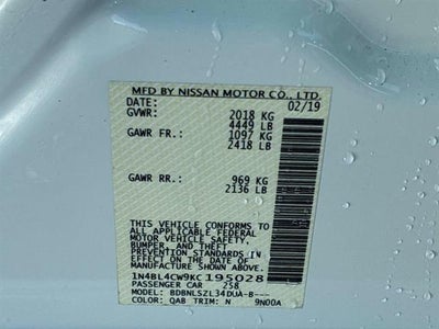 2019 Nissan Altima 2.5 SR