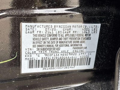 2025 Nissan Sentra SV