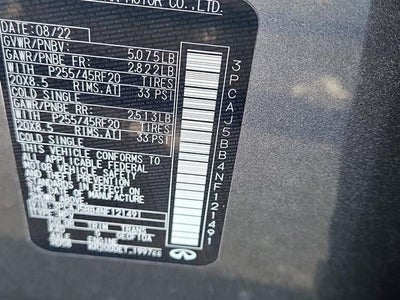 2022 INFINITI QX50 LUXE