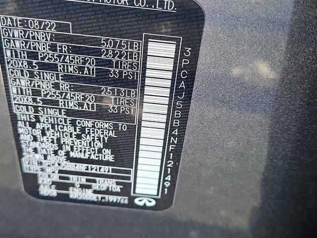 2022 INFINITI QX50 LUXE