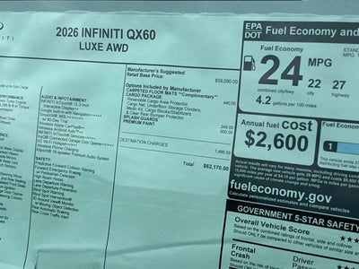2026 INFINITI QX60 LUXE