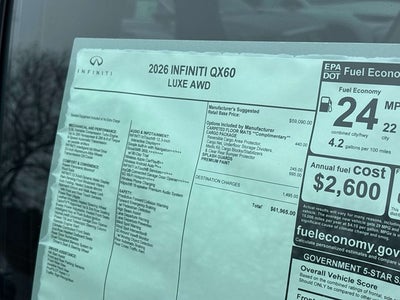 2026 INFINITI QX60 LUXE