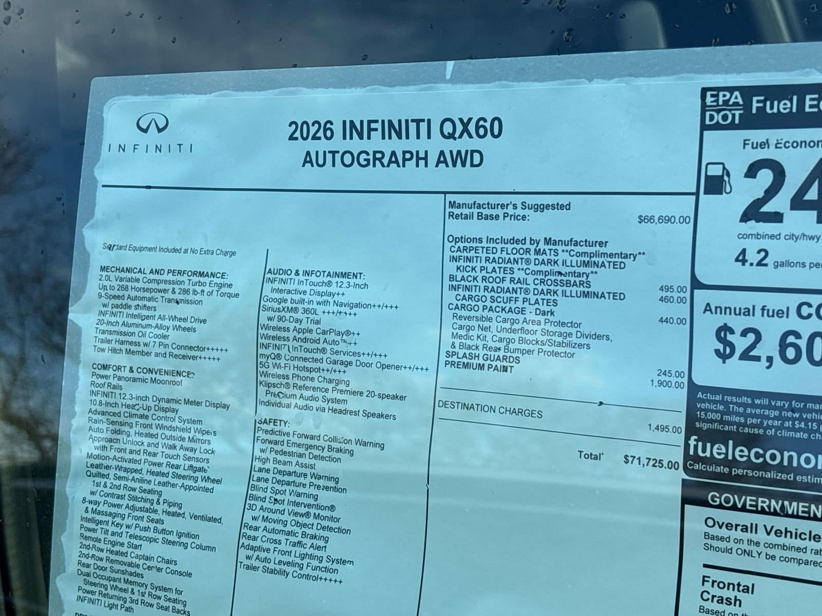 2026 INFINITI QX60 Autograph