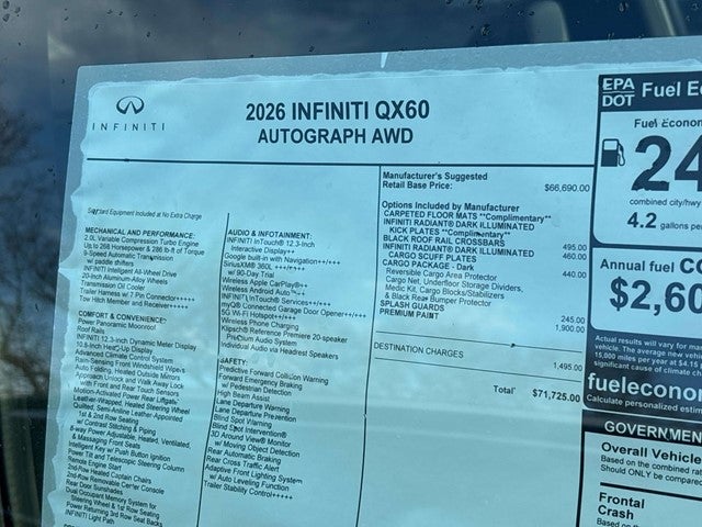 2026 INFINITI QX60 Autograph