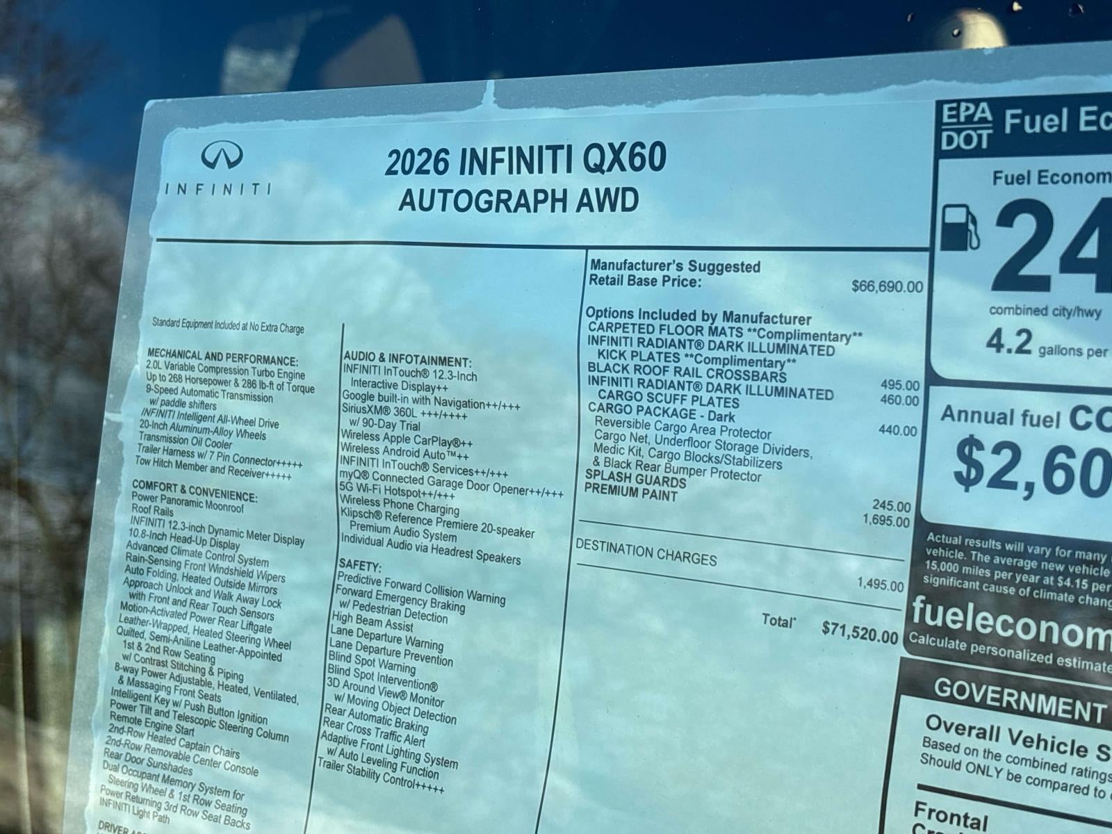 2026 INFINITI QX60 Autograph