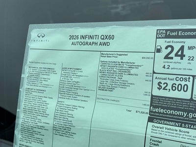 2026 INFINITI QX60 Autograph