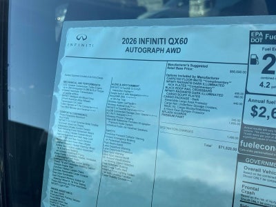 2026 INFINITI QX60 Autograph
