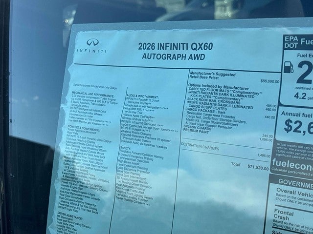 2026 INFINITI QX60 Autograph